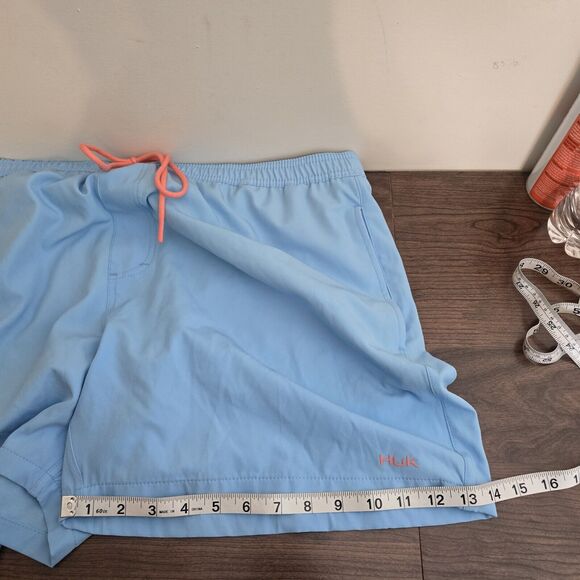 HUK Fishing Pursuit Volley Swim Shorts Men XXL Blue 5.5" InseamSOLD ON EB - Picture 10 of 13